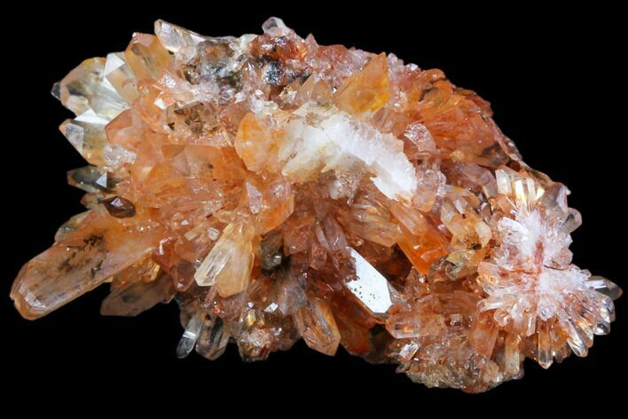 Orange Creedite Crystal Cluster - Durango, Mexico #79388